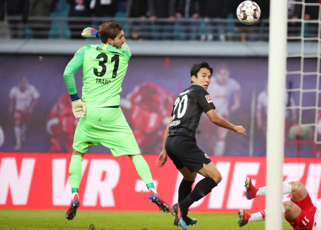 Kevin Trapp and Makoto Hasebe. Kevin Trapp and Makoto Hasebe.